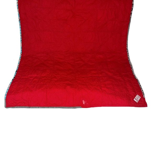 Handmade Hand Crafted Dalmatian Dog Lover Patchwork Granny Square Quilt 45 X 39 - Picture 8 of 10